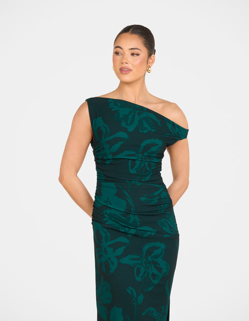 Tabi One Shoulder Midi Dress